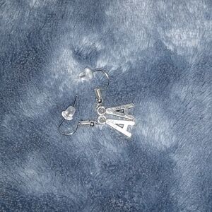 Letter A earings